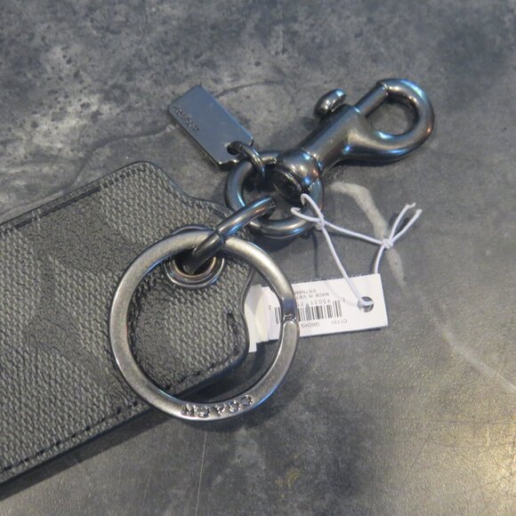 Coach Black Signature Keychain with Bottle Opener – Unisex NWT - Picture 2 of 4